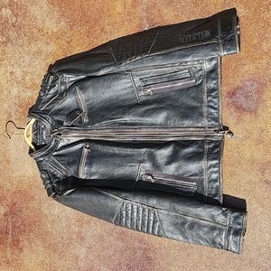 Affliction Black Premium Limited Edition #332 XL Leather Jacket